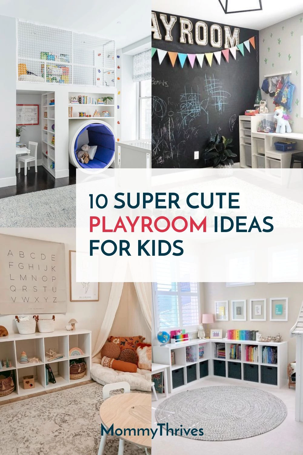 10 Super Cute Playroom Ideas For Kids - Small Space Play Room Ideas - Playroom Ideas For Bedroom, Basement, Living Room