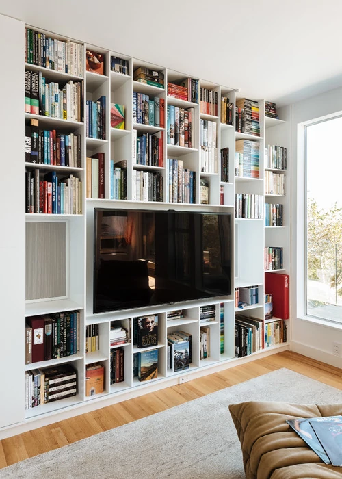 Living Room Bookshelf Wall