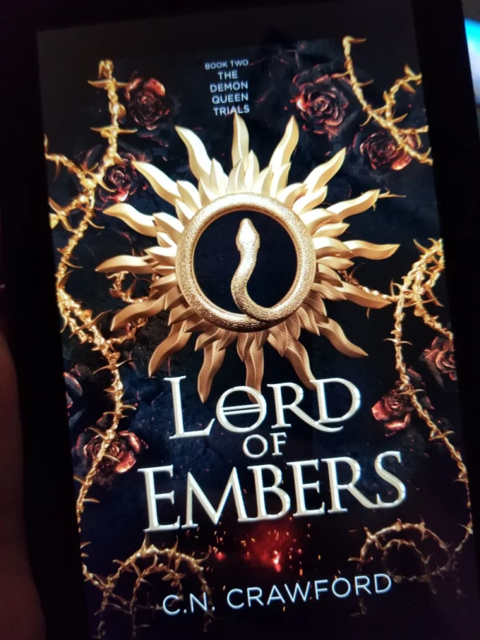 Lord of Embers Book Cover on Tablet