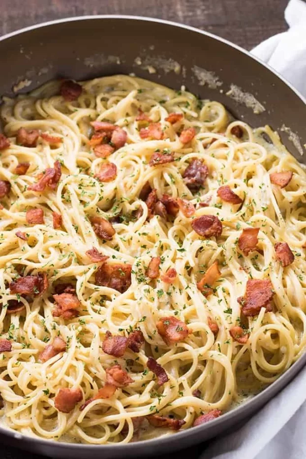 Bacon Ranch Garlic Parmesan Pasta