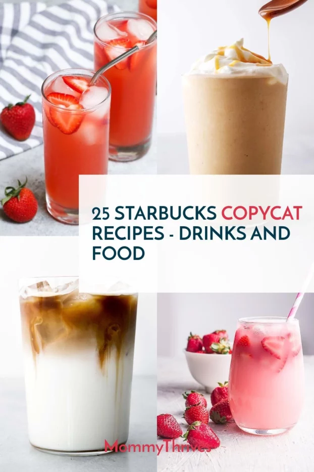 Best Starbucks Copycat Recipes - Starbucks Drink and Food Recipes - Starbucks Recipes To Make At Home