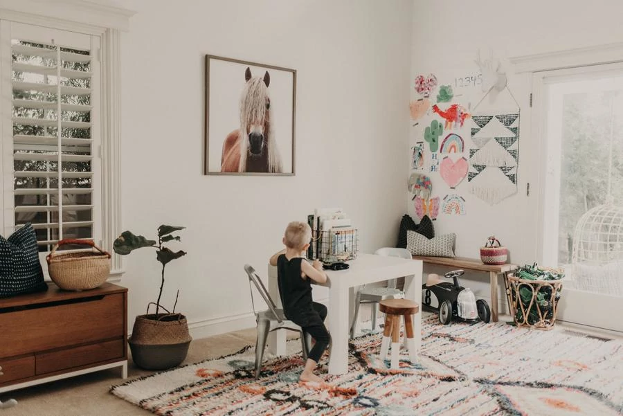 Bohemian Farmhouse Playroom