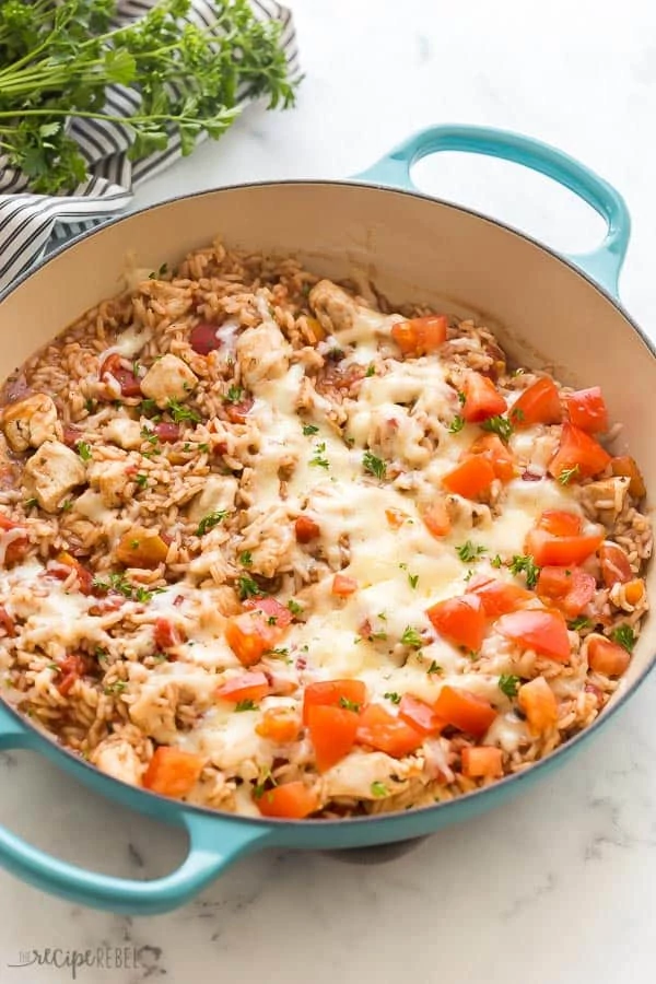 Caprese Chicken and Rice