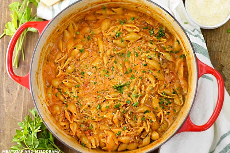 Creamy Shells and Beef