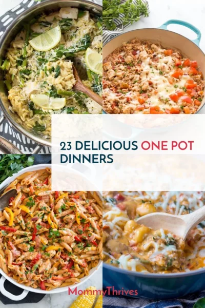Easy One Pot Dinners - Quick One Pot Dinners - Fast Dinners Made In One Pot