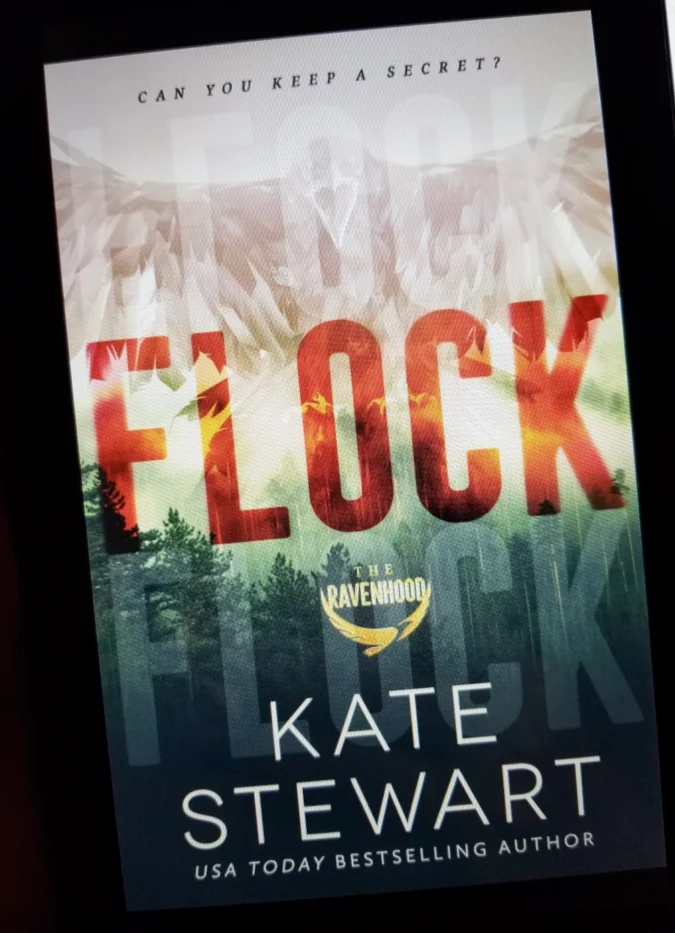 Flock Book Cover on Tablet