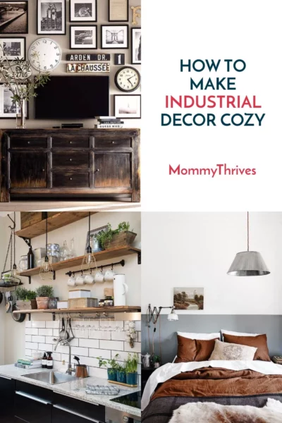 How To Style Farmhouse Industrial Decor - Farmhouse Industrial Decor With A Vintage Cozy Feel - Industrial Decor for Living Room, Kitchen, Bathroom, and Bedroom
