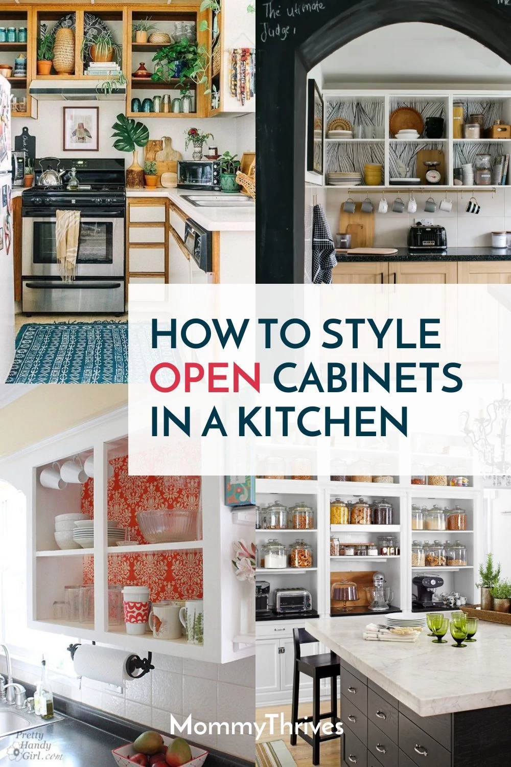 How To Style Open Cabinets - Kitchen Open Cabinets Ideas - Kitchen Decor Open Cabinets