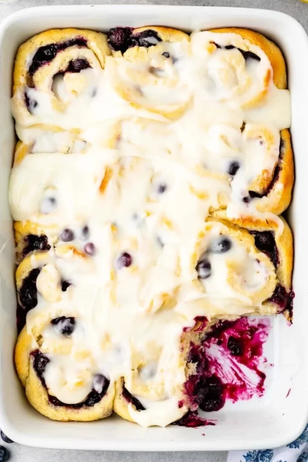 Lemon Blueberry Sweet Rolls