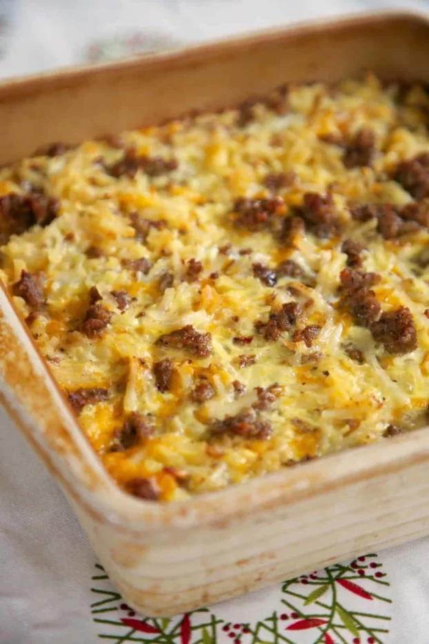 Sausage Hashbrown Breakfast Casserole
