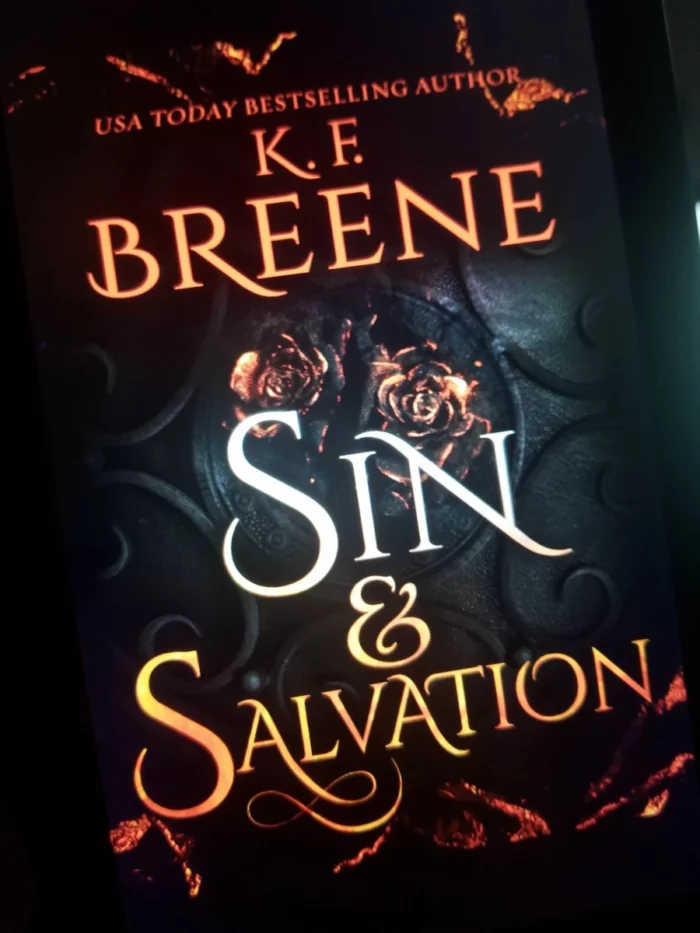 Sin and Salvation book cover on tablet