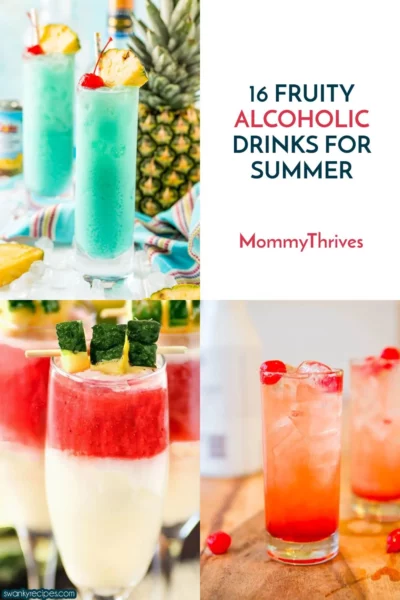 Summer Party Drinks For A Crowd - Iced Alcoholic Drinks For Summer - Fruity Alchoholic Drinks
