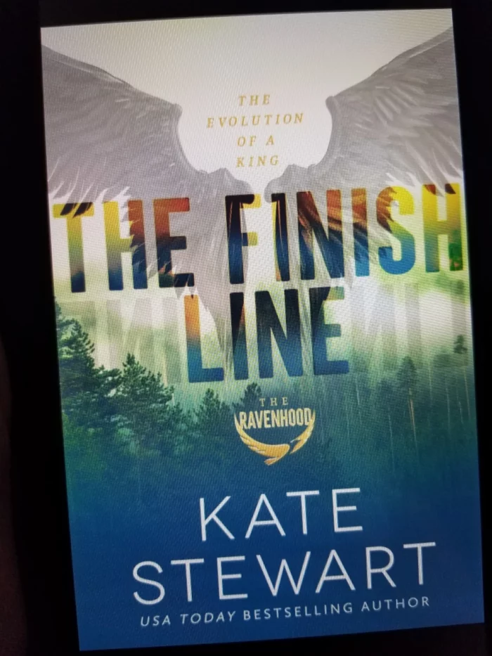 The Finish Line Book Cover on Tablet