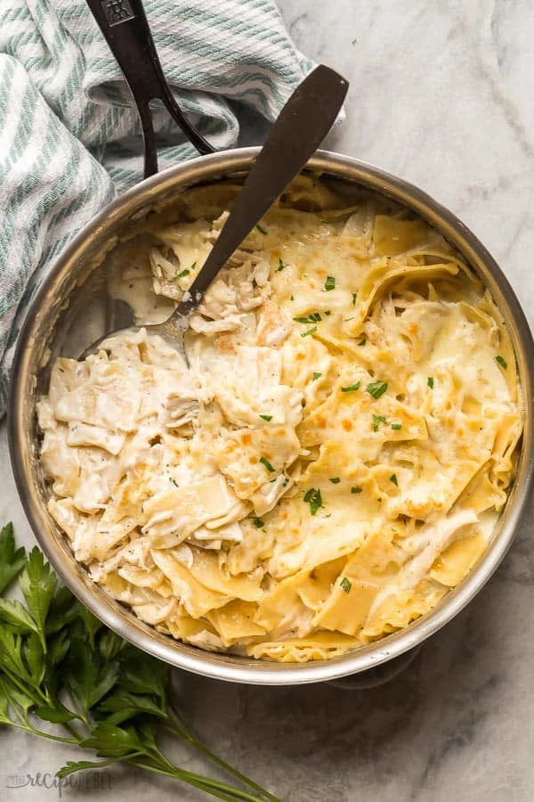 White Chicken Skillet Lasagna