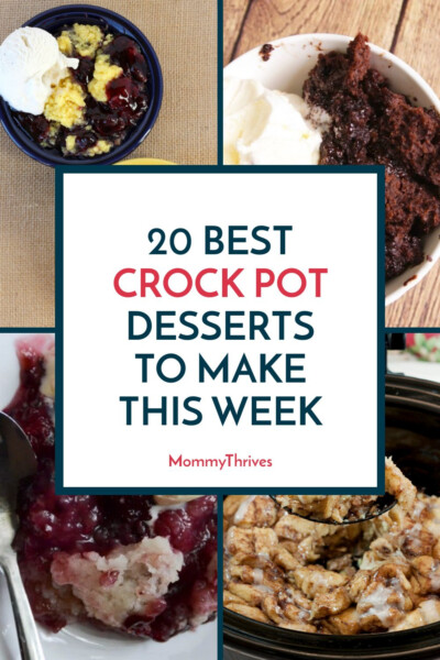 Crockpot Dessert Recipes To Try - Crock Pot Desserts That Are Easy and Delicious - Slow Cooker Dessert Recipes