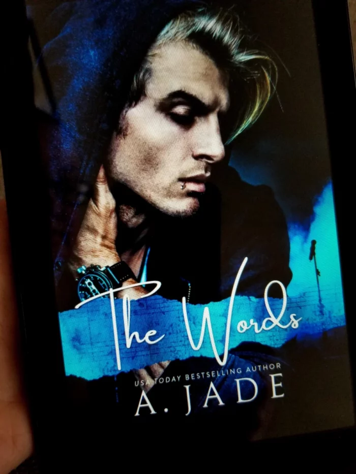 The Words Book Cover on Tablet