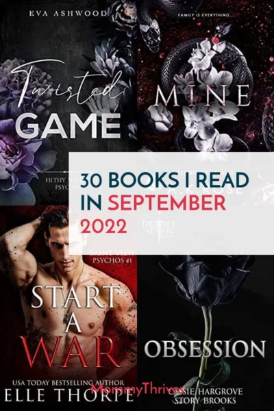 Books I Read In September - Book Recommendations and Reviews - Dark Romance, Contemporary Romance, Romance Genre