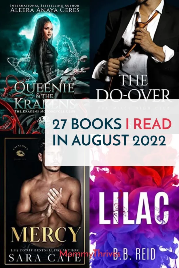 What I Read In August 2022 - Books I Read This Month - Book Recommendations for Romance, Dark Romance, and Fantasy