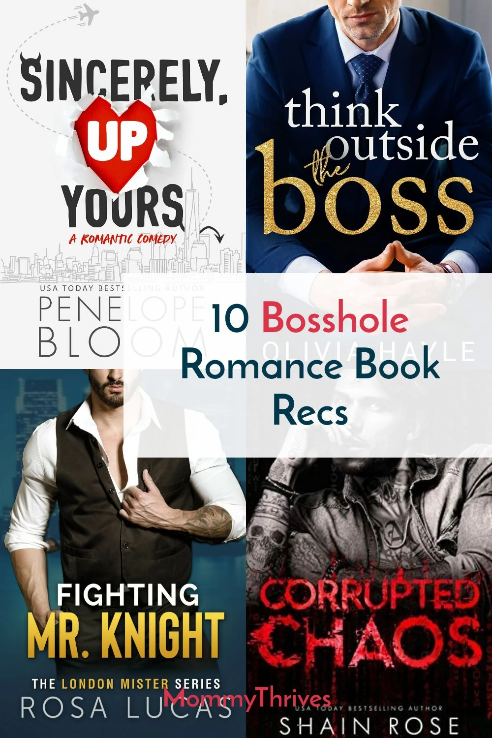 Bosshole Romance Book Recommendations - Contemporary Romance Book Recommendations - Workplace Romance Book Recommendations